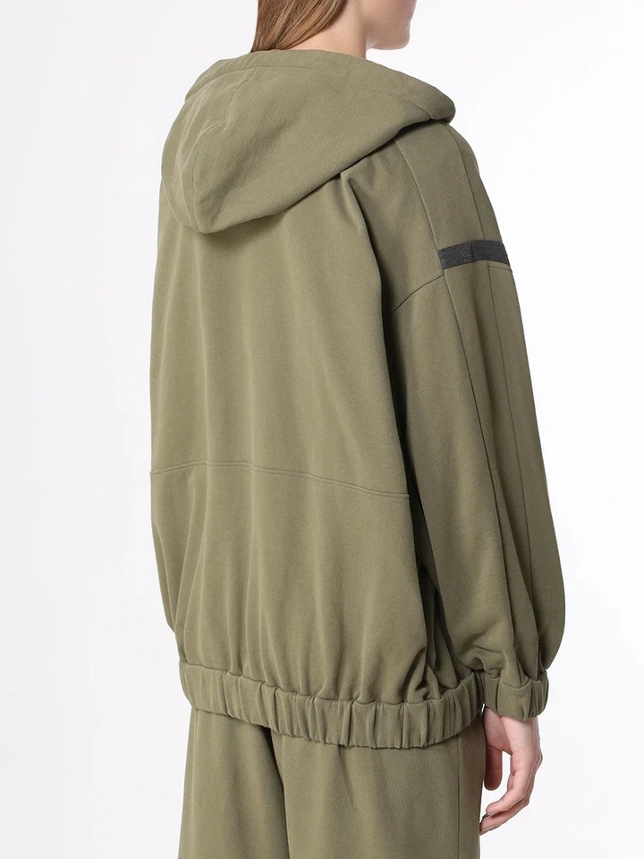 Conjunto de chándal Brunello Cucinelli de algodón verde Foto 3 de 4