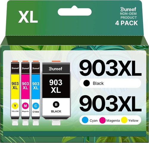 Gureef 903XL Replacement for HP 903XL Ink Cartridges 903 Compatible for HP Offic
