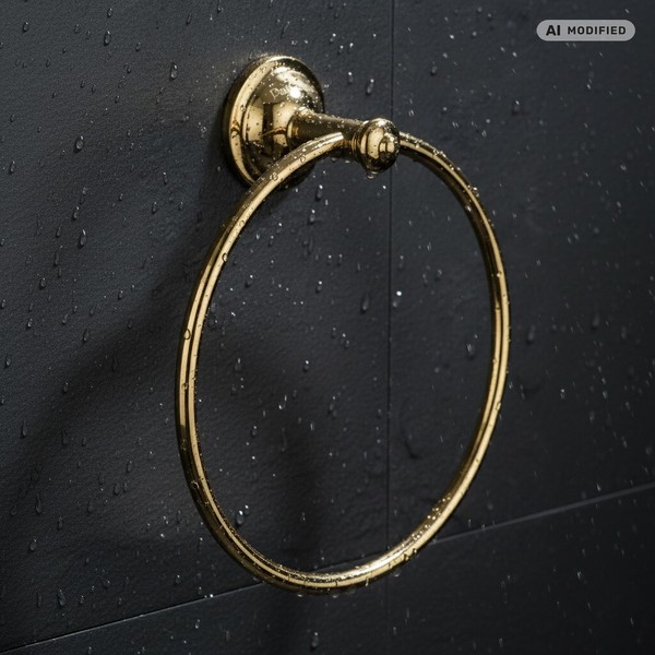 PaulGurkes Handtuchring Gold Retro Nostalgie Bad-Accessoire-image