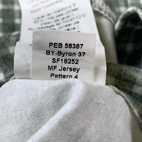 EMANUEL BERG Shirt Mens Long Sleeve Button Up 4Flex Stretch Green Plaid 16" M/L - Bild 12 von 15