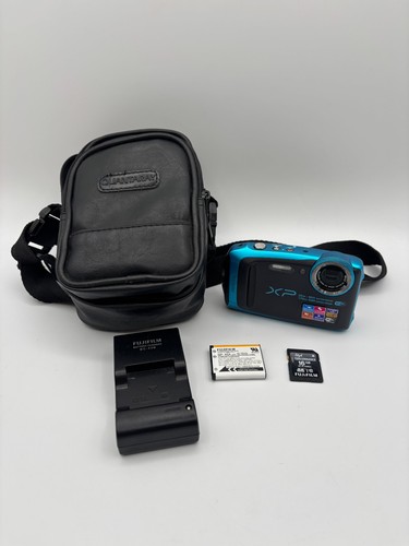 FUJIFILM FinePix XP120 16.4MP wasserdichte 65ft WLAN Kamera Himmelblau 5x Zoombox
