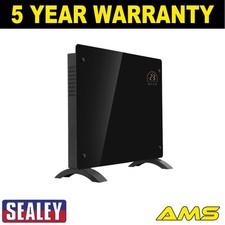 Image of Sealey Baridi Electric Glass Panel Heater 1000W Wi-Fi Enabled Black DH135 DH135