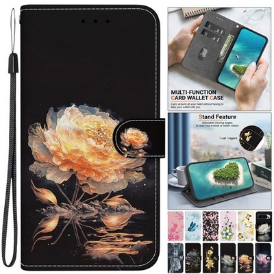 Für Motorola G86 G56 G06 G85 G75 G84 G14 Muster Ledertasche Flip Wallet Cover