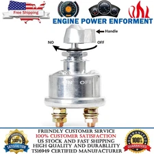 12V Master Battery Disconnect Switch 2 post SPST Kill Cut-Off Nascar Marine Boat