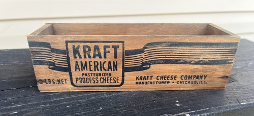 Mixed Lot of 5 Vintage Wooden Cheese Crates Boxes Kraft Blue Label Cloverbloom - Afbeelding 10 van 13