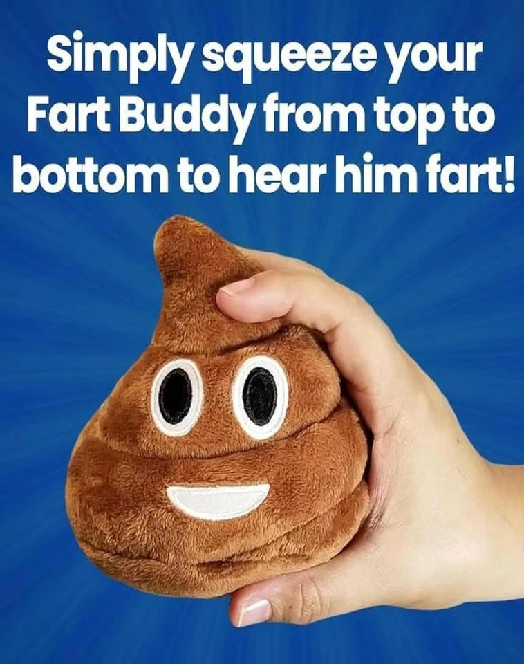 Divertido juguete de peluche para caca parlante juguete para perros pedos 6 sonidos para pedos apretar pedos compañero Foto 3 de 4