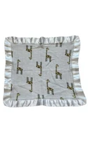 Aden Anais Baby White Muslin Giraffe Security Blanket Lovey 