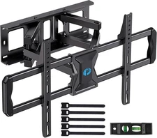 Pipishell Full-Motion TV Wall Mount for Most 37–75 Inch TVs up to 100 Black 