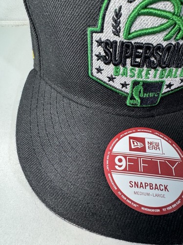 New Era 9Fifty NBA Seattle Super Sonics Hat Snapback Black Embroidered Med/Large - Picture 3 of 22