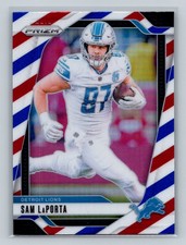 2024 Panini Prizm #96 Sam LaPorta Red White and Blue NFL Detroit Lions