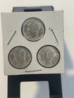 Mercury Dimes (3 Coins) – 90% Silver – 1943, 1944, 1945 – Winged Liberty Design