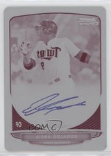 2013 Bowman Chrome Prospects Printing Plate Magenta 1/1 Oswaldo Arcia Auto 0ks