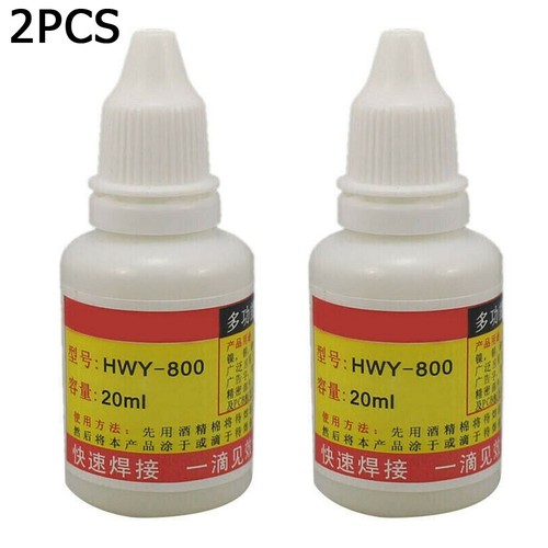 2 Bottles Stainless Steel Flux Soldering Paste Solder Tool HWY-800 Accessories - Picture 4 of 12