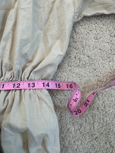 Roolee Midikleid Damen Medium Plissee vorne zum Binden gesmokte Taille Rüschenärmel - Bild 12 von 13