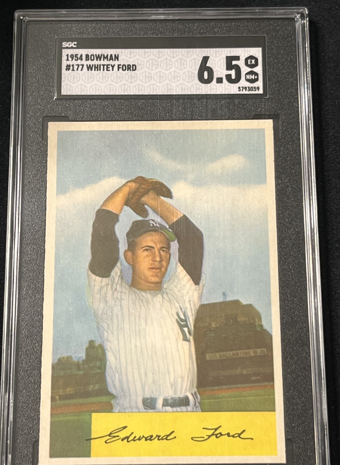 1954 Bowman #177 Whitey Ford SGC 6.5 "Chairman of the Board"