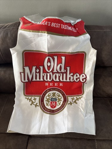 ULTRA RARE ITEM 2011 OLD MILWAUKEE BEER FULL BODY BEER Costume One Size - Picture 1 of 5