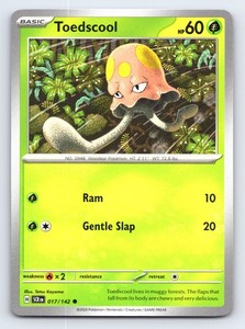 Toedscool 017/142 Pokémon Card - Scarlet & Violet Stellar Crown - NM/Mint NEW