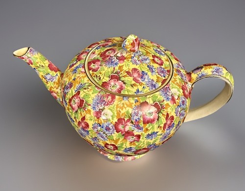 England Royal Winton Grimwades Chintz Royalty Pattern Albans Shape 4 Cup Teapot - Picture 10 of 16