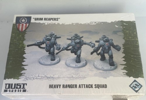 Dust Tactics Grim Reapers Heavy Ranger Attack Squad *Sealed* FFG 2011 - Picture 9 of 9