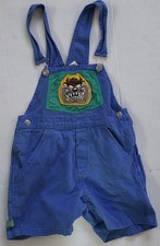 Vintage Kids Looney Tunes Embroidered Taz Overalls Unisex