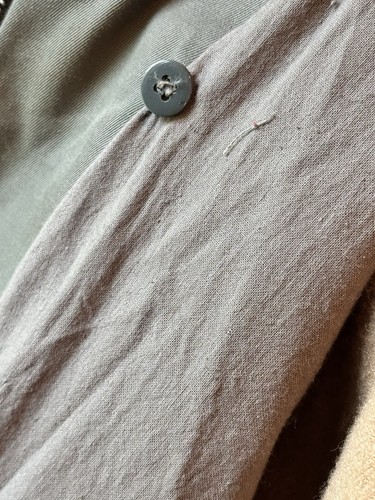 Vtg Italian Military Jacket Mens U.S. Sz 46 R Wool Lined Army Green Tactical 95’ - Picture 14 of 24