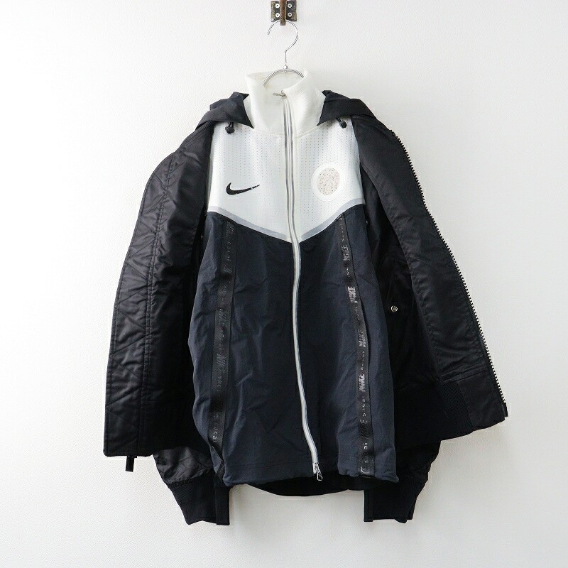 NIKEx sacai 　NRG LAYERED JKT Sakai Nike X Sacai Nrg Layered Bomber Jacket Xs Black