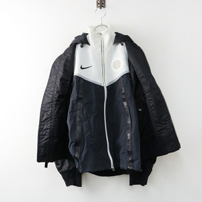 Sakai Nike X Sacai Nrg Layered Bomber Jacket Xs Black