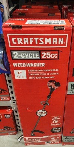 Craftsman WS2200 25cc 2-cycle Straight Shaft Attachment Capable String Trimmer - Picture 6 of 14