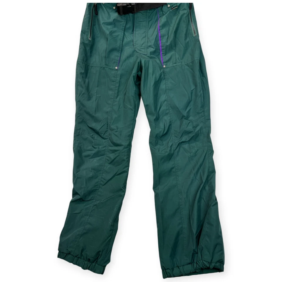 Vtg Obermeyer One-Piece Ski Suit Men Large Color Block 80s-90s Bastille 2 Green - Image 3 of 4