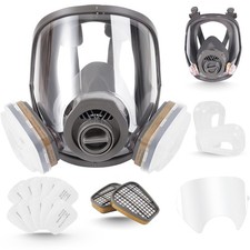 25 in 1 Full Respirator Cover for Painting Sparying, Organic Vapor and Dust, ...