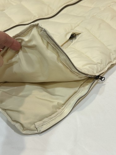 C.C Women’s Ivory/Cream Puffer Vest, Size Small NWT Cozy Warm Quilted - Picture 4 of 13