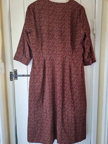 FAB SEASALT MERROSE NEEDLECORD DRESS SEA LEAVES DULSE GULLY 14 HARDLY WORN - Picture 11 of 12