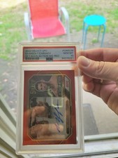2023 Panini Select UFC -Octagon Action Signatures Khamzat Chimaev Prizm /99 (AU)