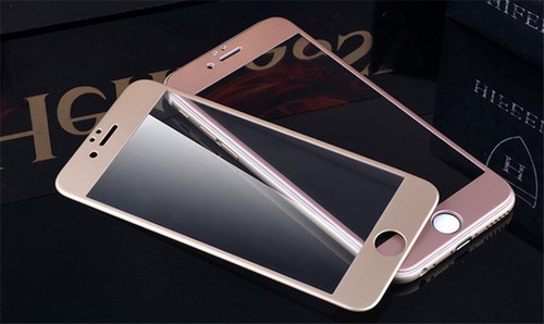 For Apple iPhone 7 Plus 5.5 glas screen protector display cover film gold color - 第 5/11 張圖片