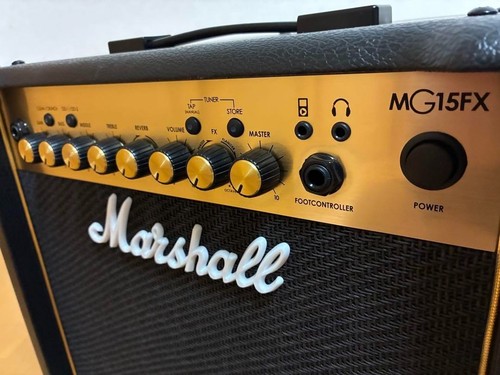 Marshall MG15FX 15W Guitar Combo Amplifier Confirmed Operation Free Shipping - Picture 3 of 5