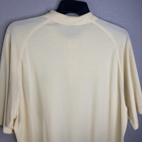 Ralph Lauren Polo Yellow Navy Pony Mens Large Classic Fit Short Sleeve Excellent - Picture 5 of 13