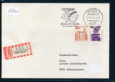 E7701) Carta Reco, RZ 4230 Wesel 1 "a", K2 1979 Publicidad 150 años Konrad Duden