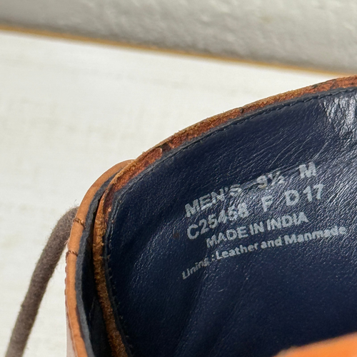 Scarpe eleganti da uomo Cole Haan Oxford Brogue in pelle marrone a coda di rondine taglia 9,5 M - Foto 14 di 14