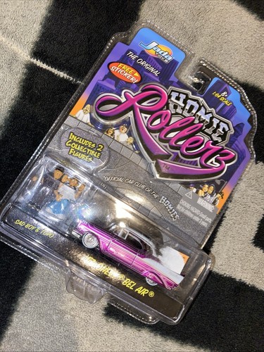 JADA TOYS HOMIE ROLLERZ 57 Chevy BEL AIR - Sad Boy & Topo. Purple. New!!! - Bild 5 von 5