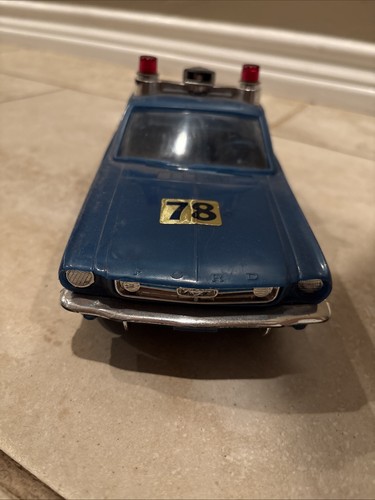 Processed Plastics Toy State Police 1965 Ford Mustang 2+2 Fastback 11" Highway - 第 2/7 張圖片