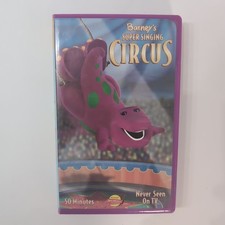 VINTAGE Barneys Super Singing Circus VHS 2000 Sing Along Never On TV Tested A+