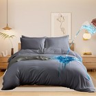 Waterproof Comforter Cover,90*106 in Gray King Size Waterproof Duvet Protecto...