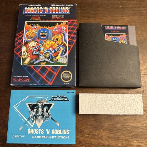 Ghosts 'n Goblins - Nintendo NES - Completo En Caja - Probado - Auténtico