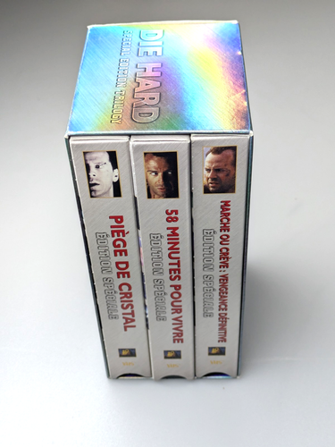Die Hard Special Trilogy VHS Boxset 3 Cassette Set. French Bruce Willis Tested - Picture 2 of 10