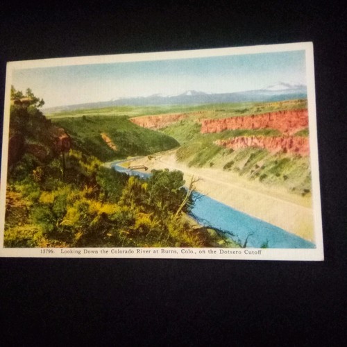 Dotsero Cutoff Colorado River bei Burns Colorado Postkarte - Bild 2 von 3