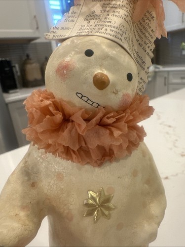 Vintage Christmas Nicole Sayre Sweetcake Snowman Clown Candy Container Box - Picture 3 of 11
