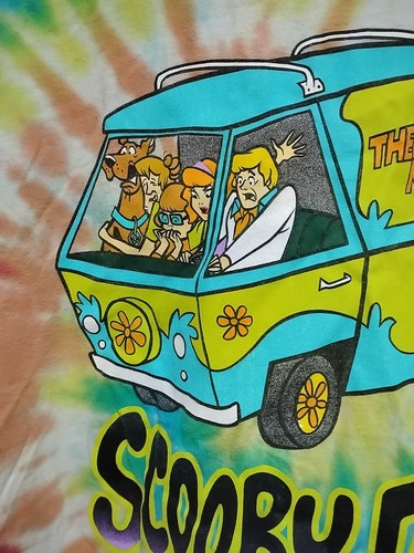 New Mens Hot Topic Scooby Doo Tie-Dyed Mystery Machine T-Shirt Size Large Tie Dy - Picture 5 of 15