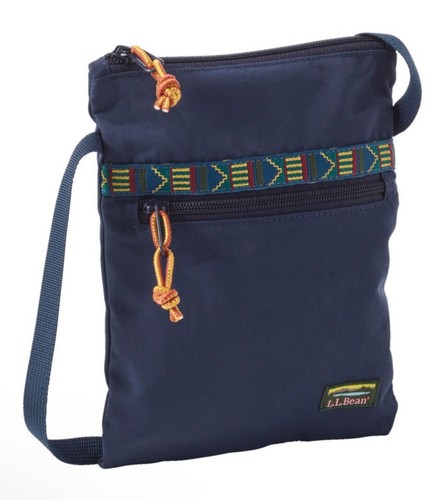 LL Bean Mountain Classic Crossbody Bag Water Resistant 2 Pocket Pouch