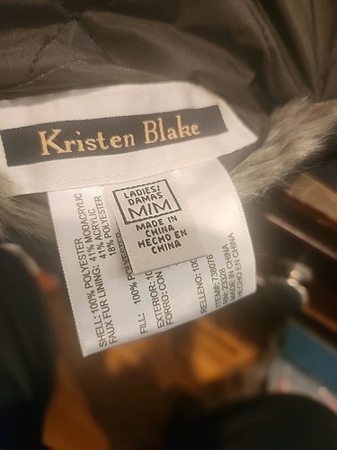 Kristen Bell Kunstpelz Damen Revs. Grau Größe M A267 - Bild 4 von 7