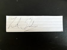 ZAK STARKEY - MUSICIAN / DRUMMER - SON OF RINGO STARR - SIGNED LINED PAGE